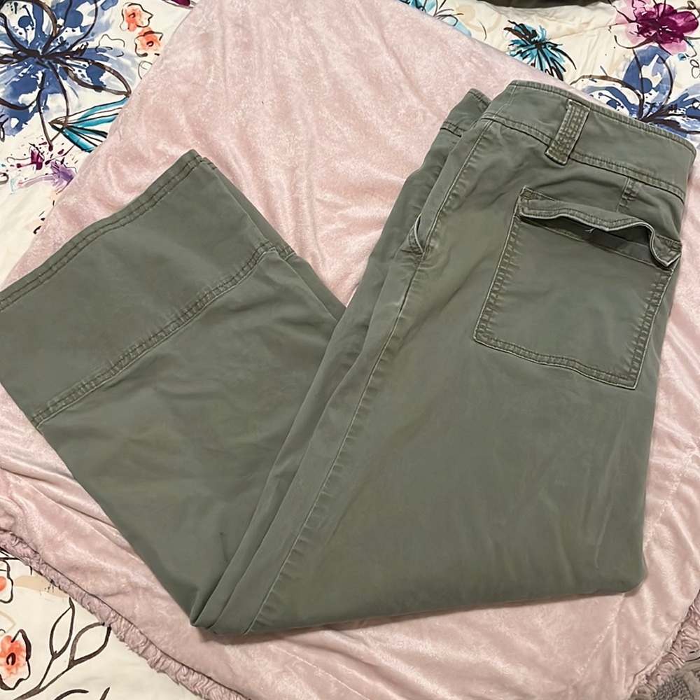 LOFT Wide Leg Cropped Gaucho Pants